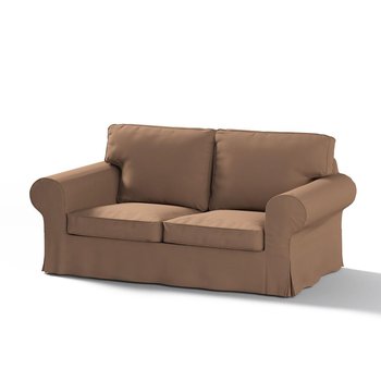 Pokrowiec na 2-osobową rozkładaną sofę Ektorp, DEKORIA, Cotton Panama, brązowy  - Dekoria