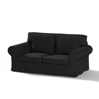 Pokrowiec na 2-osobową rozkładaną sofę Ektorp, DEKORIA, Etna, czarny - Dekoria