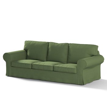 Pokrowiec na 3-osobową nierozkładaną sofę Ektorp, DEKORIA, Cotton Panama, zielony  - Dekoria