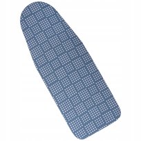Pokrowiec na deskę do prasowania bawełna filc 36x114cm S niebieska kwadraty