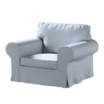 Pokrowiec na fotel Ektorp, DEKORIA, błękitny melanż, 103x82x73 cm - Dekoria
