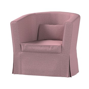 Pokrowiec na fotel Ektorp, DEKORIA, Tullsta, różowy z czarną nitką, 79x69x78 cm - Dekoria