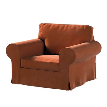 Pokrowiec na fotel Ektorp, Velvet, karmelowy, 103x82x73 cm - Dekoria