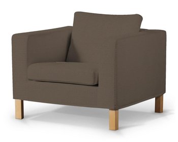 Pokrowiec na fotel Karlanda DEKORIA Etna, krótki, brązowy - Dekoria