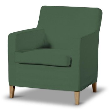 Pokrowiec na fotel Karlstad, DEKORIA, Cotton Panama, zielony - Dekoria