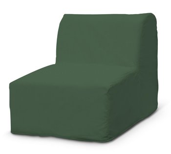 Pokrowiec na fotel Lycksele prosty, Forest Green (zielony), fotel Lycksele, Cotton Panama - Dekoria