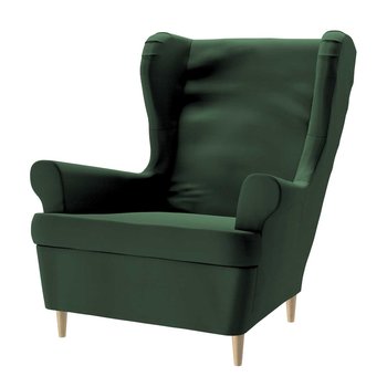 Pokrowiec na fotel Strandmon, Forest Green (zielony), 82x100x101cm, Cotton Panama - Dekoria
