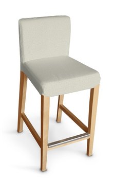 Pokrowiec na krzesło barowe Henriksdal krótki, melanż szaro-beżowy, krzesło barowe Henriksdal, Loneta - Dekoria