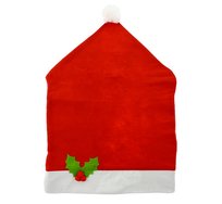 Pokrowiec na krzesło, Czapka Mikołaja, czerwony