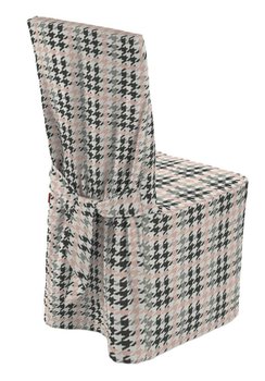 Pokrowiec na krzesło, DEKORIA, Brooklyn, różowo-czarny, 45x94 cm - Dekoria