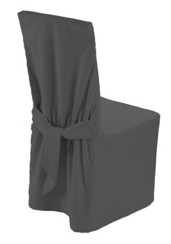 Pokrowiec na krzesło, DEKORIA, Quadro, szary, 45x94 cm - Dekoria