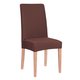 Pokrowiec na krzesło elastyczny, kawowy - Springos