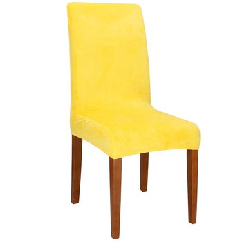 Pokrowiec Na Krzesło Elastyczny Uniwersalny Żółty - Springos