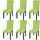 Pokrowiec na krzesło, MWGROUP, zielony, zestaw 6 sztuk - MWGROUP