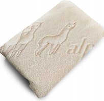 Pokrowiec na materac 160x200 antyalergiczny wzorzysta Alpaca ochraniacz