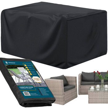 Pokrowiec Na Meble 180X120X74 Cm Czarny, Wodoodporny - Springos