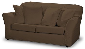 Pokrowiec na nierozkładaną sofę 2-osobową Tomelilla, DEKORIA, Cotton Panama, brązowy - Dekoria