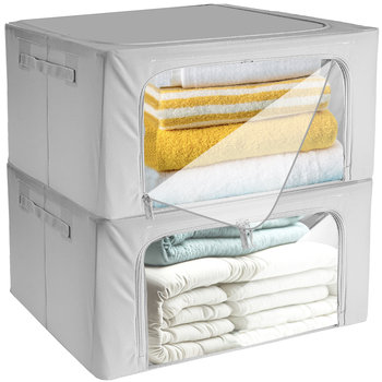 Pokrowiec Na Pościel Ubrania Koce Pojemnik Torba Organizer Ze Stelażem 2Szt Ruhhy - Iso Trade