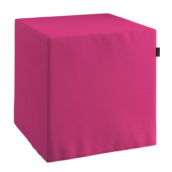 Pokrowiec na pufę kostke, różowy, kostka 40 × 40 × 40 cm, Loneta - Dekoria