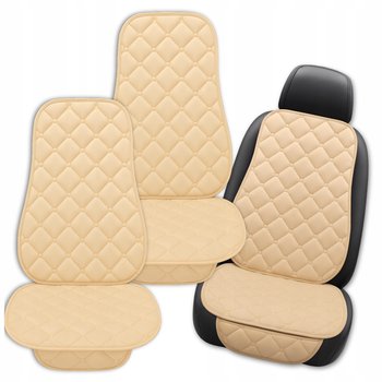 Pokrowiec na siedzenie samochodowe wodoodporne pikowane beżowe 2 sztuki - Inny producent
