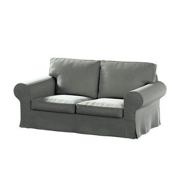 Pokrowiec na sofę Ektorp 2-osobową rozkładaną, model po 2012, szary, 200 x 90 x 73 cm, Living Velvet - Dekoria