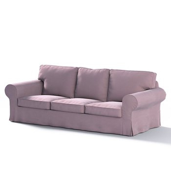 Pokrowiec na sofę Ektorp 3-osobową nierozkładaną, DEKORIA, zgaszony róż - Dekoria