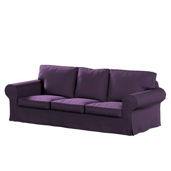 Pokrowiec na sofę Ektorp 3-osobową rozkładaną, Etna, PIXBO, fioletowy, 222x98x76 cm - Dekoria