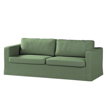 Pokrowiec na sofę Karlstad 3-osobową nierozkładaną, Amsterdam, długi, zielony melanż, 204x89x66 cm - Dekoria