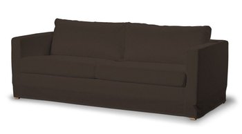 Pokrowiec na sofę Karlstad 3-osobową nierozkładaną, DEKORIA, Cotton Panama, długi, czekoladowy brąz - Dekoria