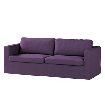 Pokrowiec na sofę Karlstad 3-osobową nierozkładaną, Etna, długi, fioletowy, 204x89x66 cm - Dekoria