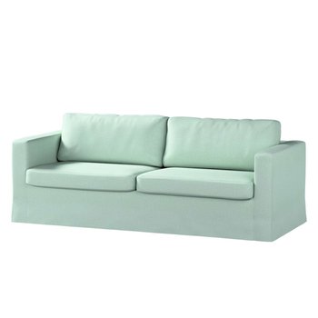 Pokrowiec na sofę Karlstad 3-osobową nierozkładaną, Living, długi, pastelowy błękit, 204x89x66 cm - Dekoria