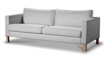 Pokrowiec na sofę Karlstad 3-osobową rozkładaną, DEKORIA, Etna, krótki, kremowa biel - Dekoria