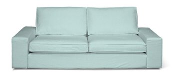 Pokrowiec na sofę Kivik 3-osobową rozkładaną, DEKORIA, Cotton Panama, pastelowy błękit - Dekoria