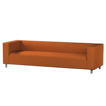 Pokrowiec na sofę Klippan 4-osobową, Cotton Panama, rudy, 246x86x58 cm - Dekoria