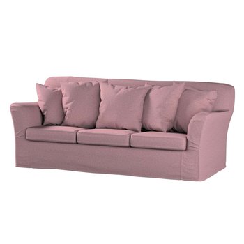 Pokrowiec na sofę Tomelilla 3-osobową nierozkładaną, Amsterdam, różowy Z Czarną Nitką, 194x80x76 cm - Dekoria