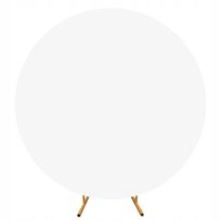 POKROWIEC NA STELAŻ KOŁO BIAŁY STOJAK BALONY TŁO ZDJĘCIA MATERIAŁ 2 metry