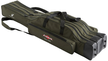 Pokrowiec na wędki Mikado 3 komorowy 140cm usztywniany zielony - Mikado