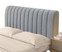 Pokrowiec Narzuta Na Zagłówek Wezgłowie Łóżka 180X65 Cm Szary