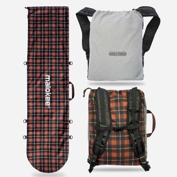 Pokrowiec torba na snowboard i plecak na buty snowboardowe 2w1 - Malokee