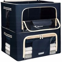 Pokrowiec torba organizer na ubrania zabawki pościel 2x24L ze stelażem