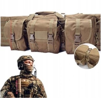 POKROWIEC TORBA PLECAK 96 cm Beżowy Molle - Inny producent