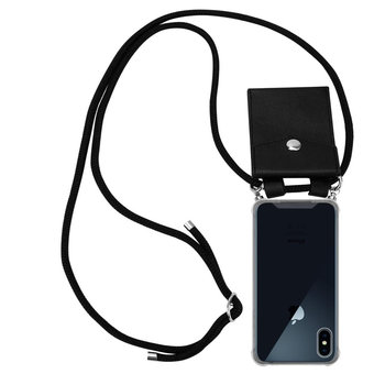 Pokrowiec z łańcuszkiem Do Apple iPhone XS MAX w CZARNY Etui Obudowa Case Cover Ochronny Cadorabo - Cadorabo