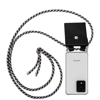 Pokrowiec z łańcuszkiem Do Samsung Galaxy S20 ULTRA w CIEMNO NIEBIESKO ŻÓŁTY Etui Obudowa Case Cover Ochronny Cadorabo - Cadorabo