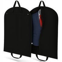 Pokrowiec Z Zamkiem Na Ubrania Garnitur Koszule Odzież Podróżny Czarny