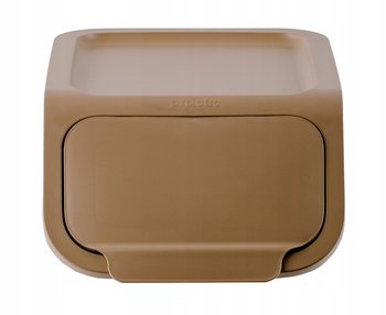 Pokrywa do Kosza na Śmieci Pojemnika do Segregacji Odpadów Bini 25L Brązowa - PRACTIC