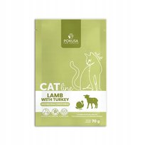 POKUSA KARMA SUCHA DLA KOTÓW CATLINE JAGNIĘCINA Z INDYKIEM ADULT 70G