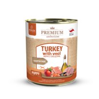 POKUSA Premium Selection karma mokra dla młodego psa szczeniaka Indyk z Cielęciną 800g