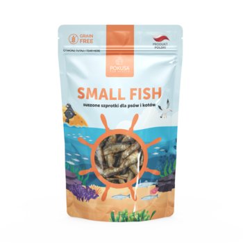 POKUSA SMALL FISH Suszone szprotki smaczki dla psów i kotów 40g - Pokusa