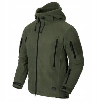 Polar Ciepła Bluza Helikon Patriot z Kapturem Rozpinana Olive Green 2XL - Helikon-Tex