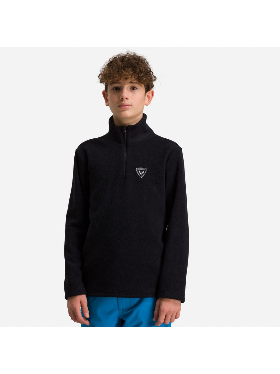Maglione Mezza Zip Rossignol Per Bambini E Ragazzi - Felce 100% Poliestere